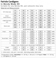 Knitting Pattern - Wendy 5929 - Mode DK - Fairisle Cardigans